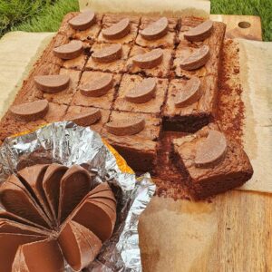 Brownie de proteína de chocolate y naranja |  Brownies de Proteínas